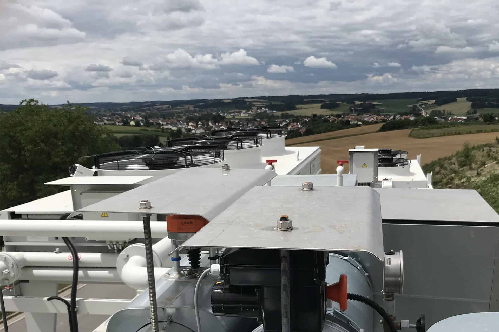 Energas BHKW Notkühlung und Gemischkühlung