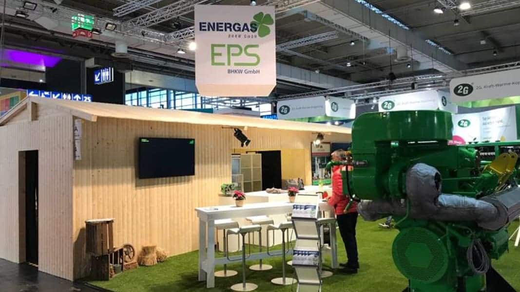 Messestand der Energas BHKW GmbH